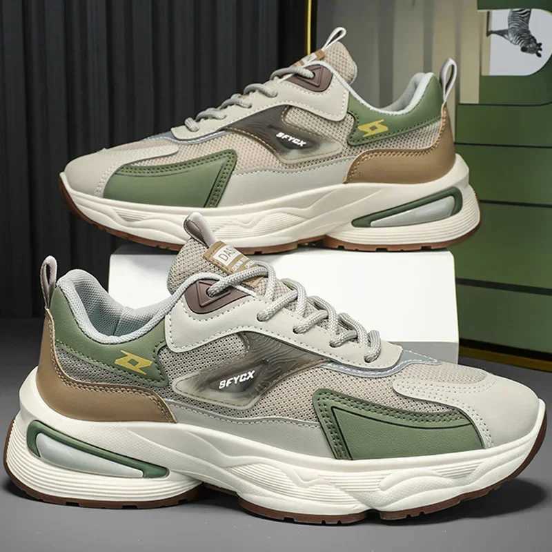 2025 Men Walking Shoes Flat Outdoor Jogging Mesh Sports Breathable Wearresistant Comfortable Casual Tennis Shoes for Men Z250905