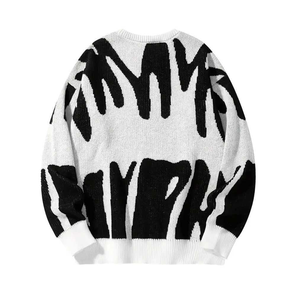 Men and Womens Neutral Korean Sweater Mixed Wear Personality Pullover Large Size Loose Warm Autumn Winter Z250905