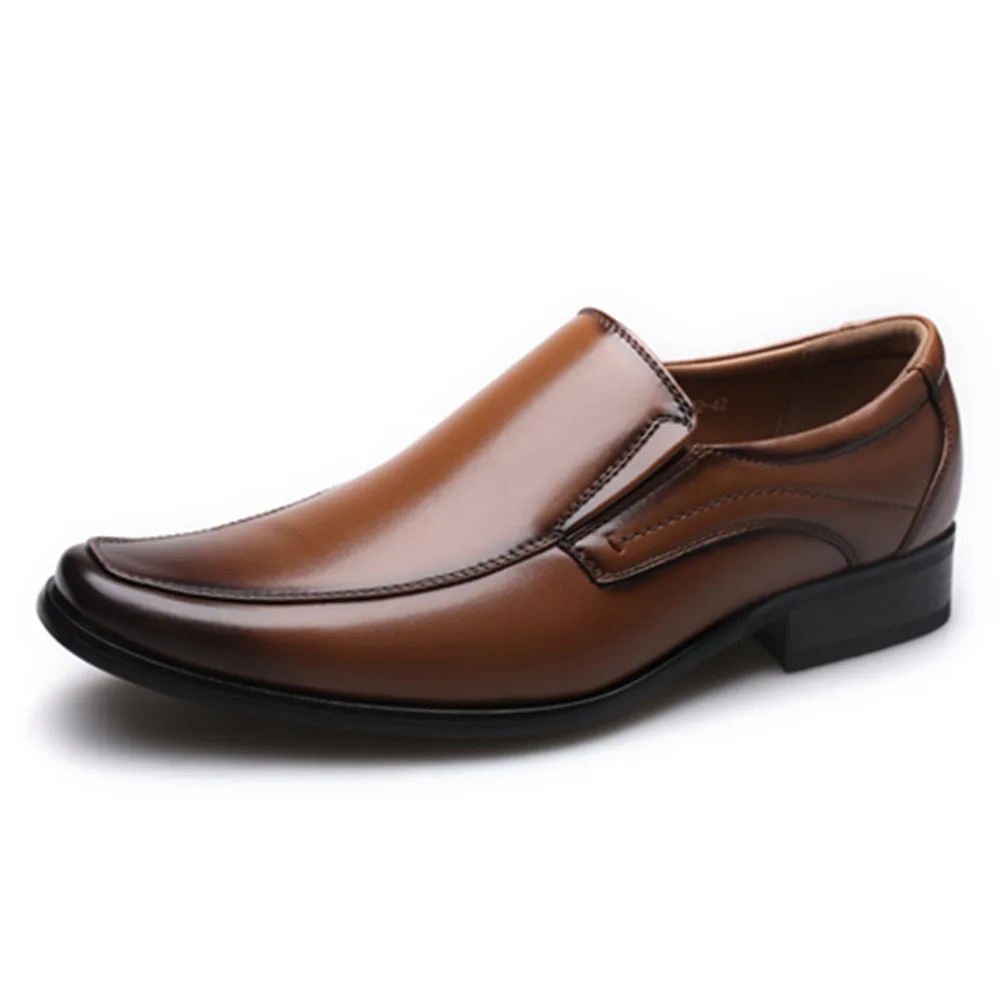 Classic Business Mens Dress Shoes Fashion Elegant Formal Wedding Shoes Men Slip On Office Oxford Shoes For Men 559 250903