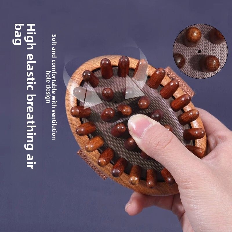 Beech Wood Universal Brush for Whole Body, Belly Rubbing, Waist Abdominal Massage, Liver and Gallbladder Meridian Pulse Brush, Massage Scraping Board