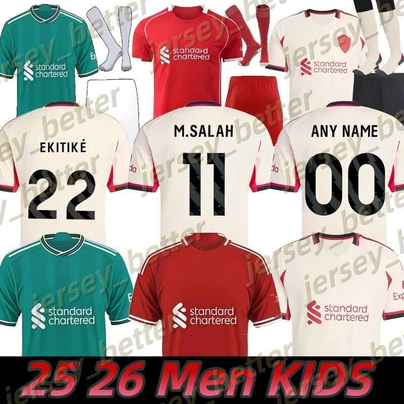 2025 2026 LFCsoccer jerseys BRADLEY ENDOT DARWIN football shirts kids kit 25 26 The RedsMohamed Salah SZOBOSZLAI GAKPO ALLISTER KERKEZ WIRTZ EKITIKE FRIMPONG