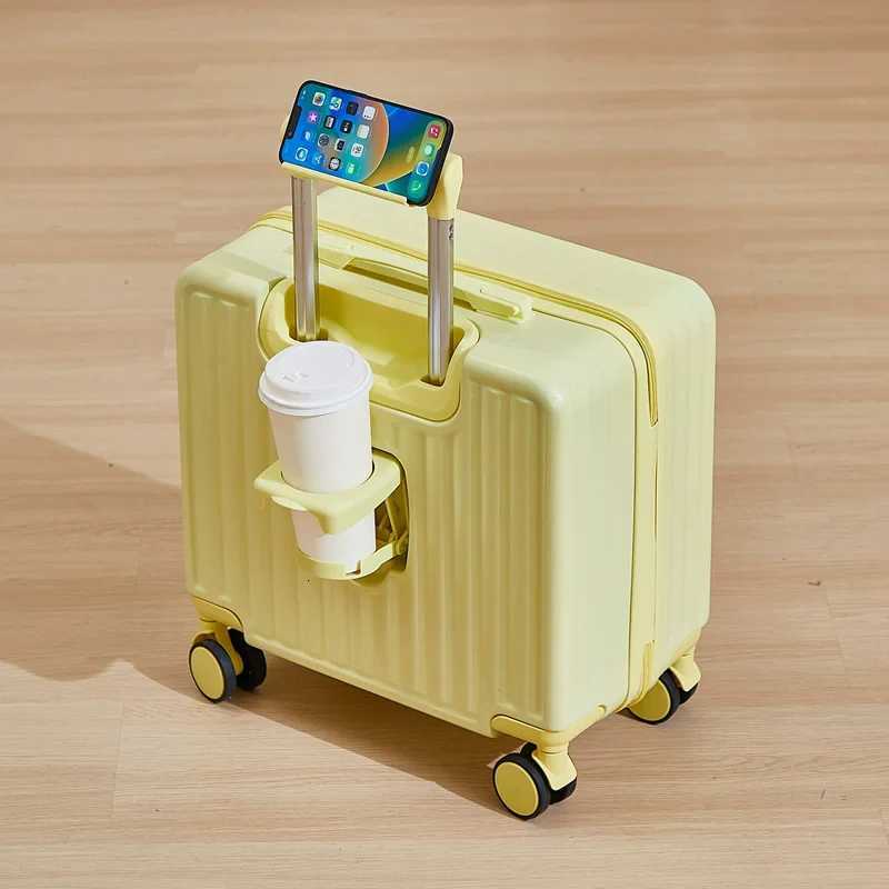 18Inch Luggage 2025 Fashion Small Luggage Lightweight Travel Trolley Case with Combination Lock Z250905
