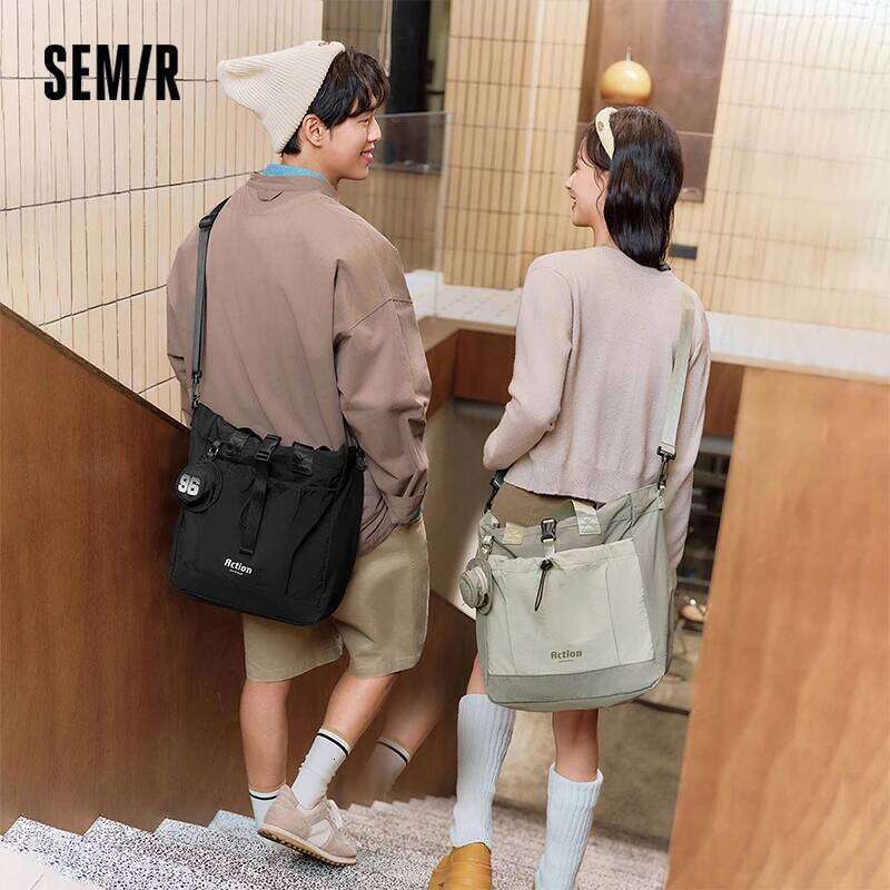 Semir Men Tote Bag 2025 Multi Function Shoulder Crossbody with Large Capacity for Outdoor Urban Couples Travel Look