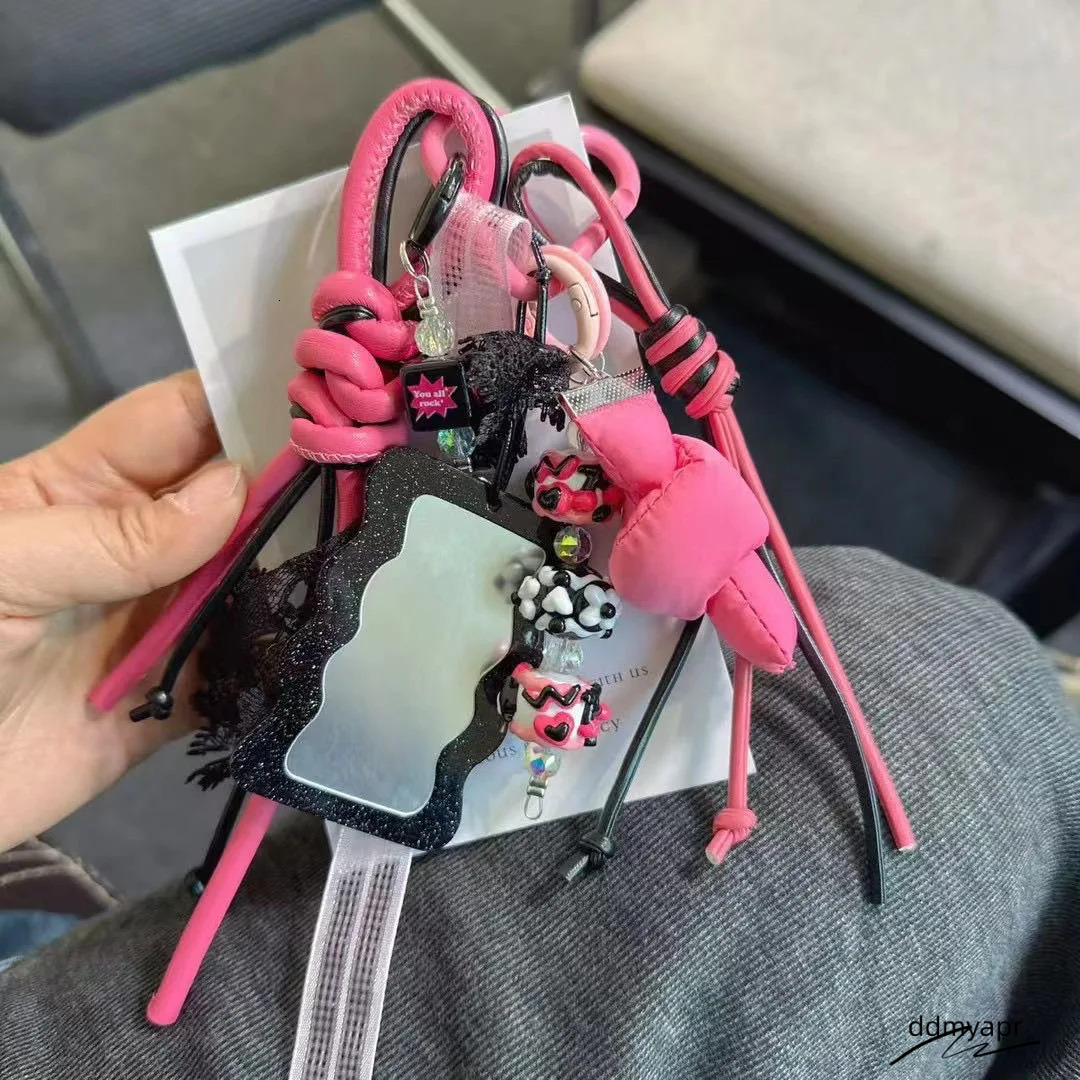 Dopamine Color Summer Atmosphere Exquisite Keychain Girl Series Ins Style Braided Rope Lace ddmydec Same Bag Hanging Decoration 250627