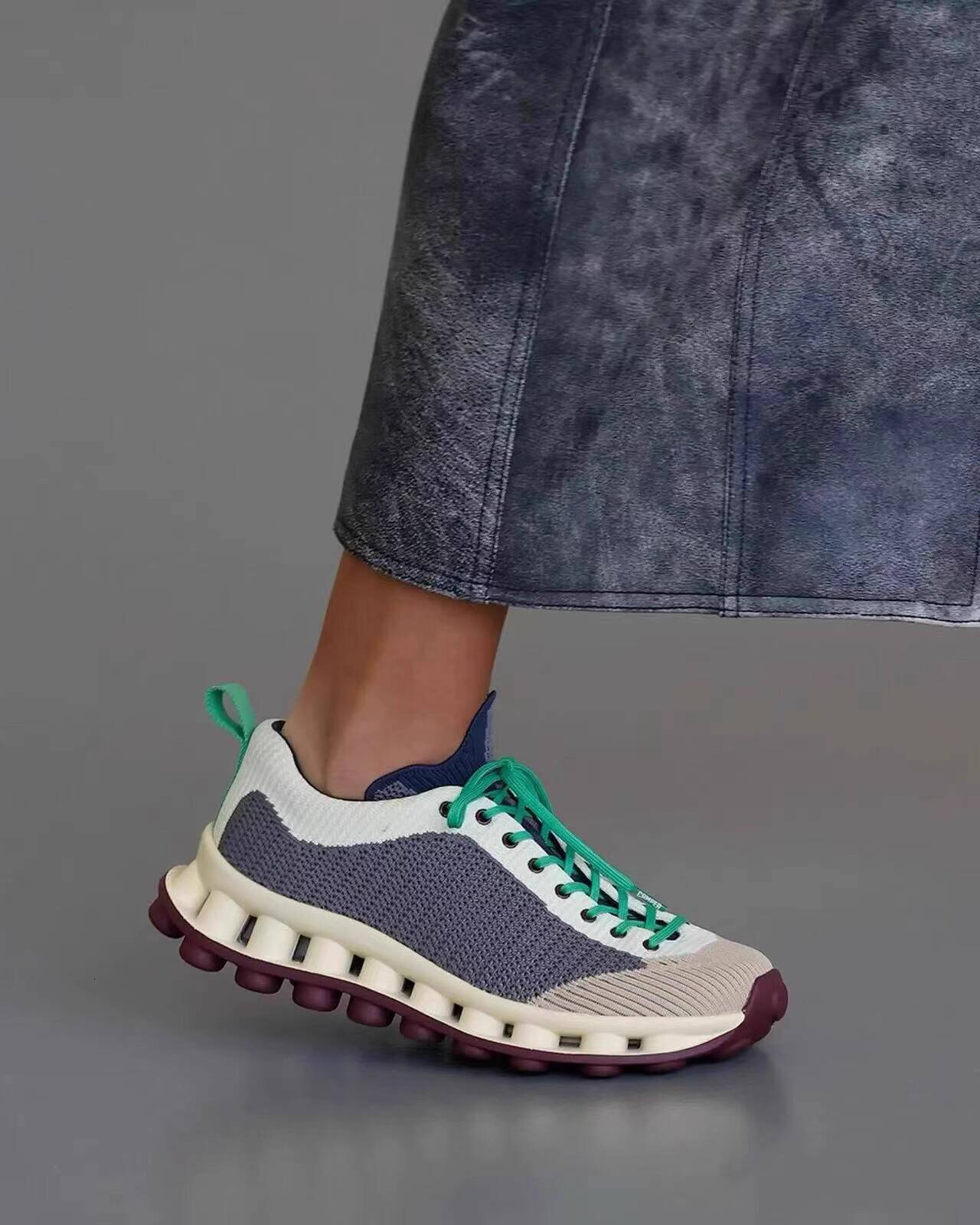 TGPL Internet Celebrity Dopamine Trendy European Style Color Block Thick Sole Dad Casual Sneakers Women's Men's Shoes