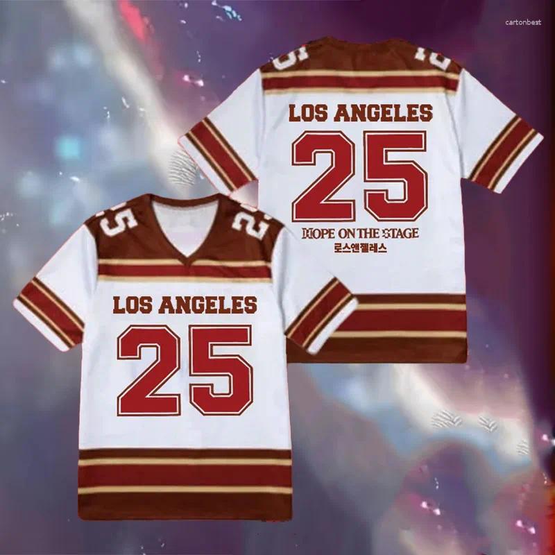 Men's T Shirts Summer Fashion J-Hope Hope On The Stage I World Jung Hoseok Women V-Neck Music Party Tee Family Travel Top