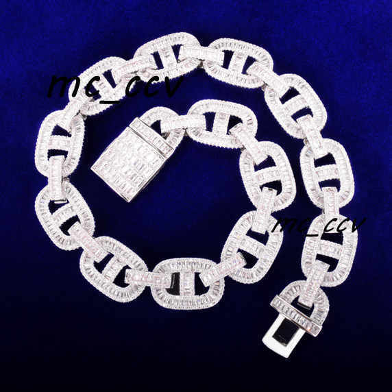 925 Silver 16mm Iced Out Miami Cuban Link Chain Pave Moissanite Diamond Luxury Hip Hop Diamond Cuban Chain Jewelry Customizable