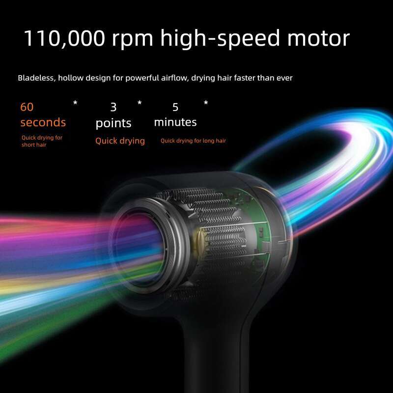 Designer Brand New Hollow Household Dormitory Negative Ion Constant Temperature High Speed Brushless Hair Dryer