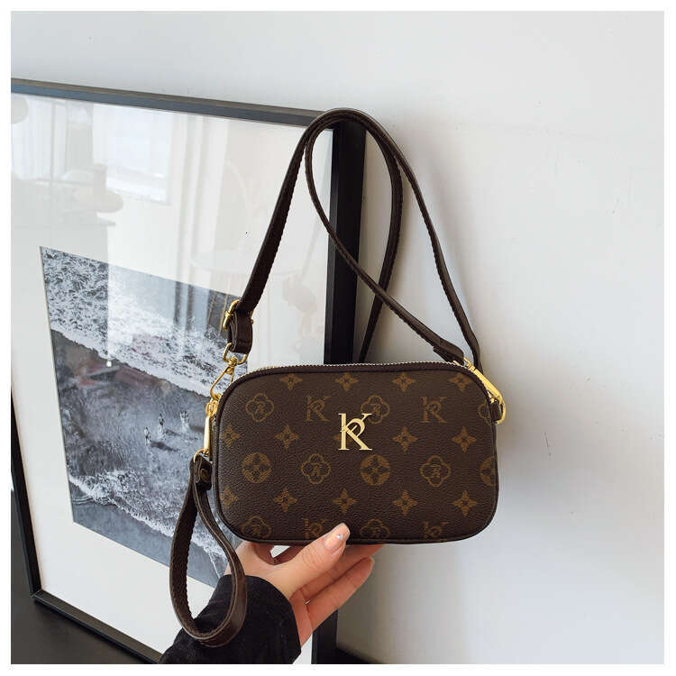 Designer Bag Small Square Bag 2025 New Pattern Printed Lightweight Multi-layer Phone Bag Purse Shoulder Crossbody Bag for Women