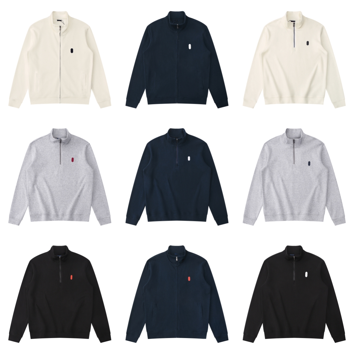 Designer Mens Hoodies Horse Polo Pullover Sweatshirt Pony Embroidery Cotton jumper Stand Collar Half Pull Zip Up Casual Street Pony Sweater Knit Tracksuits Tops