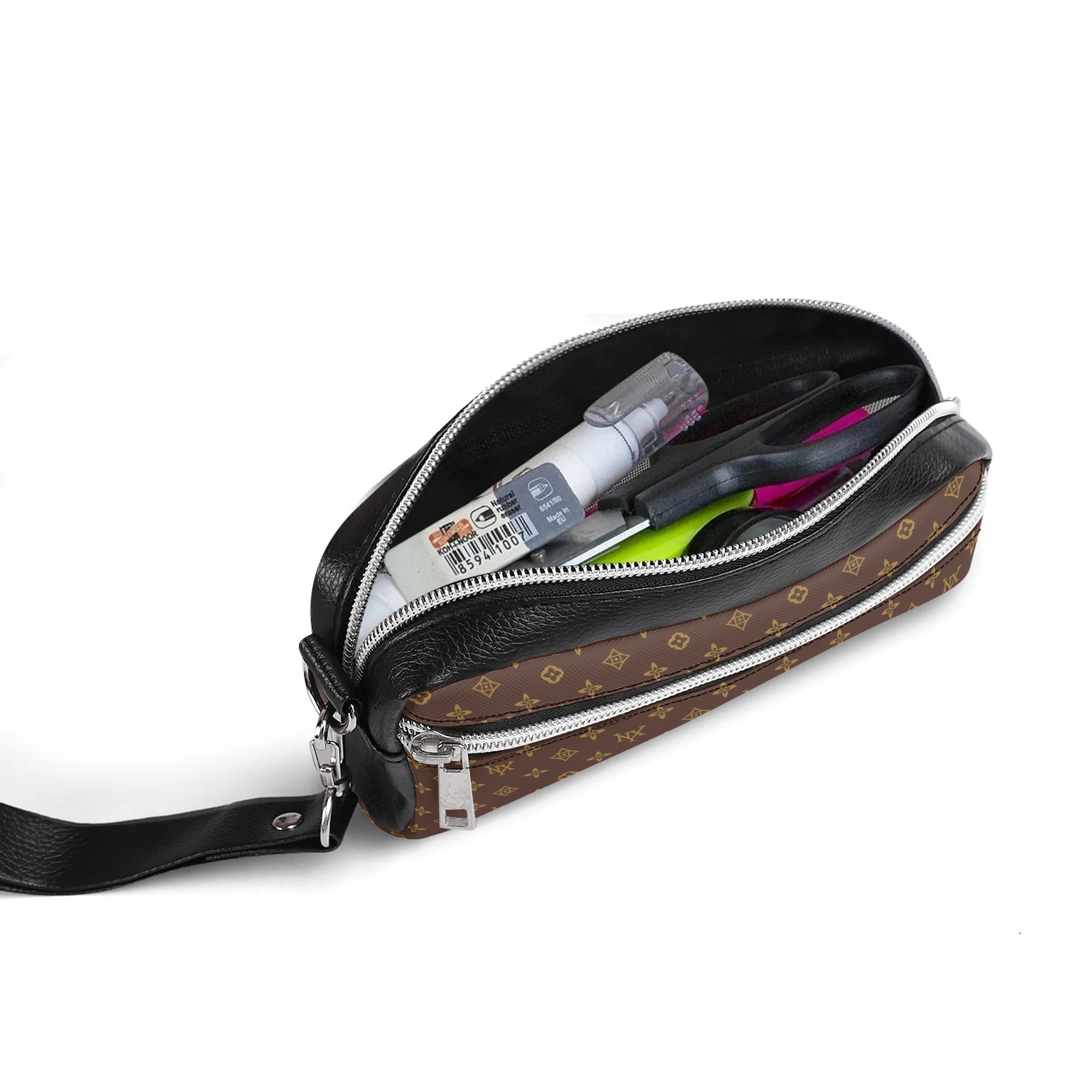 NXY Fashion women PU Handheld Cosmetic Bag Party Clutch Bag single zipper wallets classical coin purse card holder purses designer handbag shoulder pu