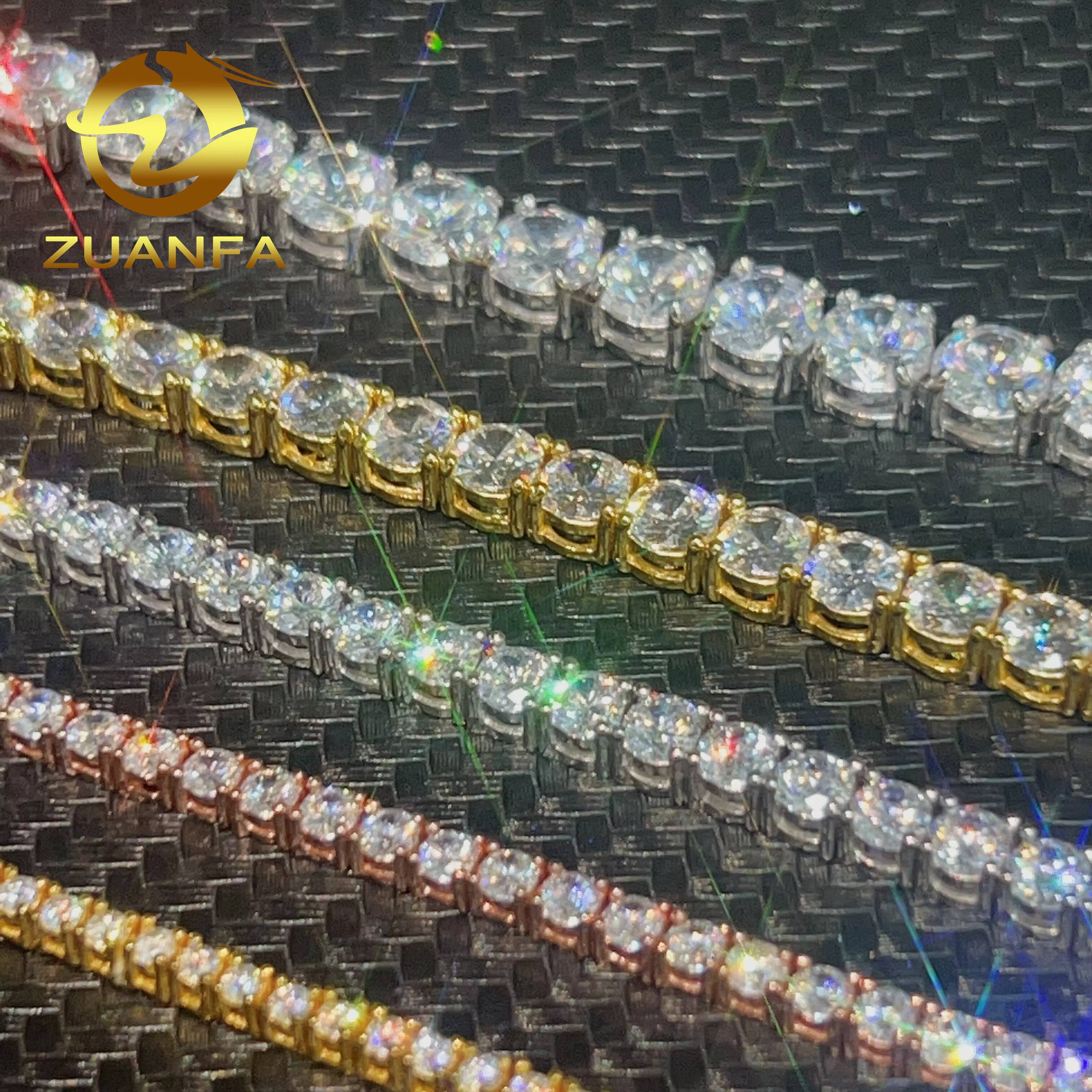 Top Sale 18K Gold Plated 30mm Tennis Chain Unisex Necklace Bracelet Iced Out Tennis Chain Link Chain