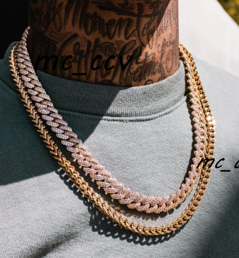 Sterling Silver 10k 14k Gold Plated Cuban Link Chain Cuban Link Chain Hip Hop Jewelry Cuban Chain Necklace Moissanite Gold Link