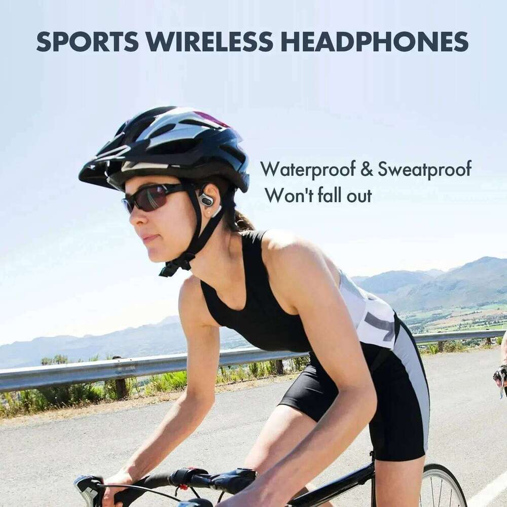 Open Ear Headphones OWS Bluetooth 5.3 Wireless Earphones Air Conduction Headphones Stereo Sound Sports Earbuds For Running Gym