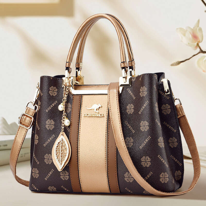 Women's Luxury Handbag 2024 New High-end Vintage Floral Tote Large Capacity Shoulder Bag