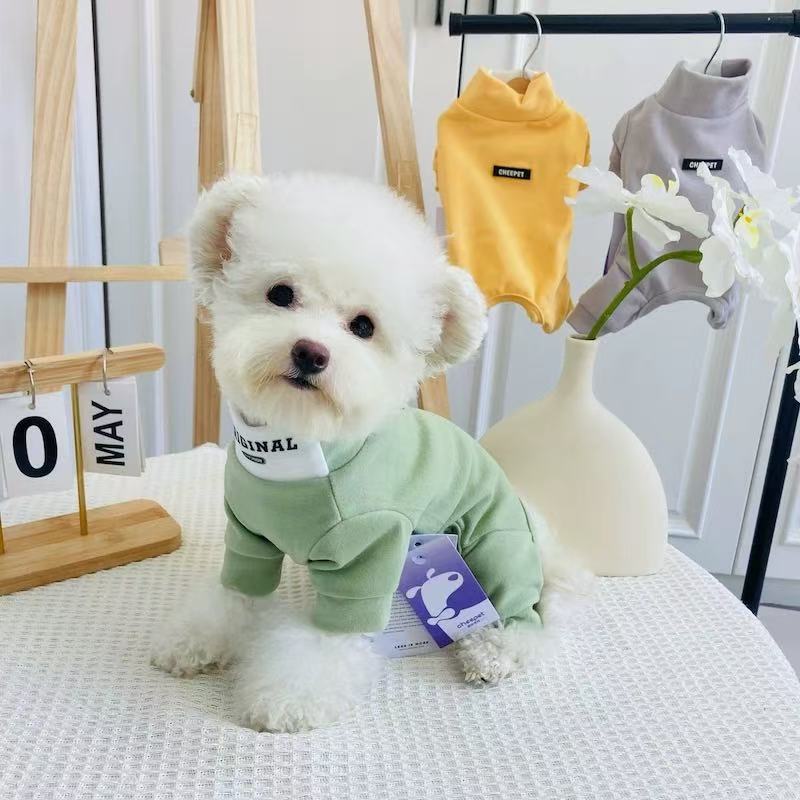 T1132 Pacha dog winter clothes dog clothes autumn and winter plus velvet thickened Teddy Bichon Pomeranian small dog cat pet winter