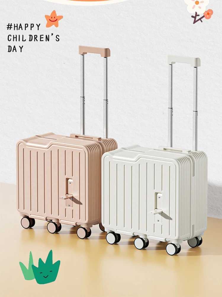 2024 NewEST Design Luggage Sitting and Riding Mini 20 Inch Travel Boarding SuiTCase Six Wheels With Folding Foot Pedal Z250905