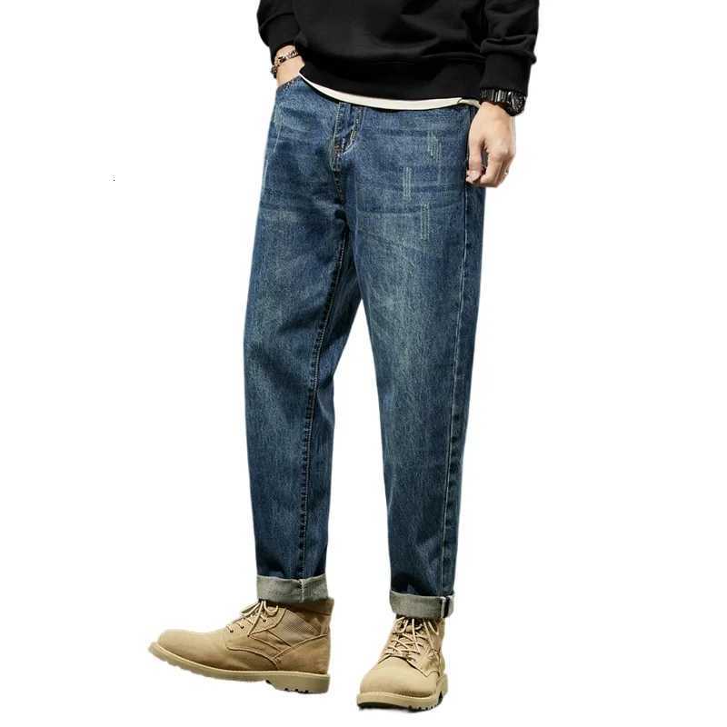 New Autumn and Winter Mens Jeans High Quality Comfortable Versatile Loose Straight Trendy Brand Mens Harem Long Pants W250905