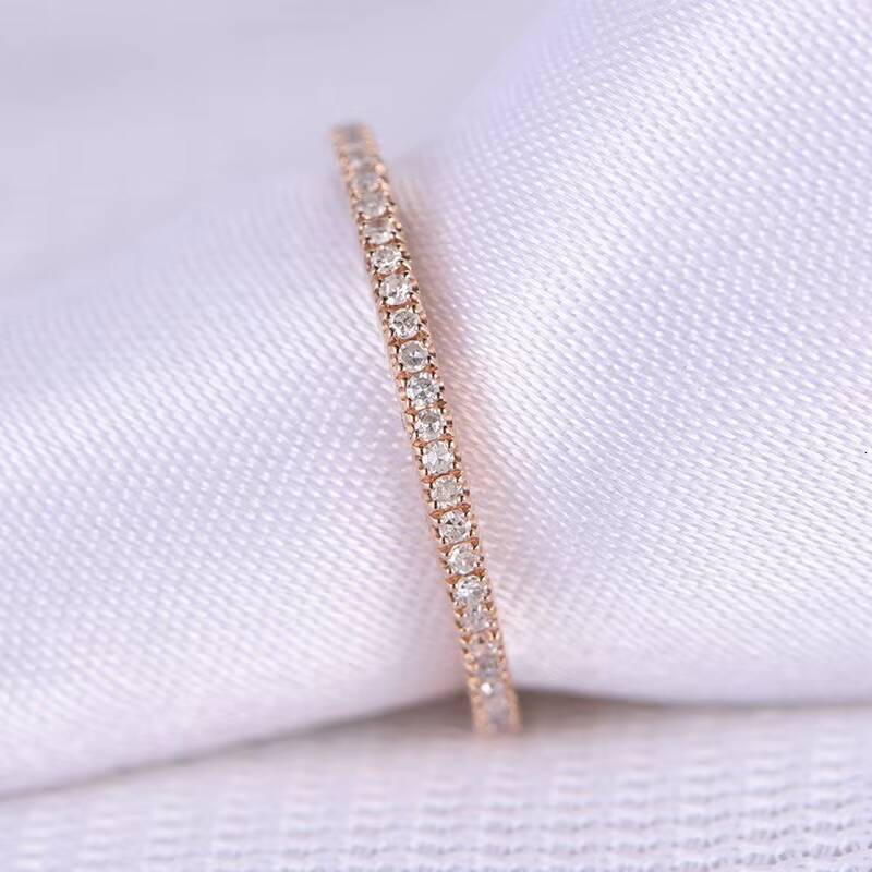 18k Rose Gold Halo Diamonds 1ctw Engagement Ring Moissanite Ring Band