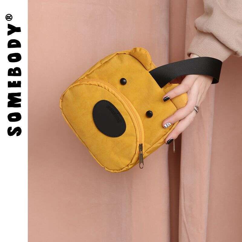 Three-Color Patch Small for Women 2025 New Dog Coin Purse Handbag Cartoon Cute Student Clutch Phone Bag