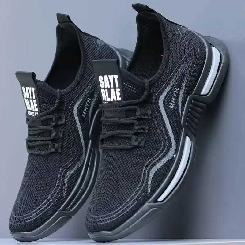 2025 Hot Sale Men Tennis Shoes Breathable Nonslip Platform Fashion New Korean Running Shoes Black Sneakers Shoes for Outdoor Z250905