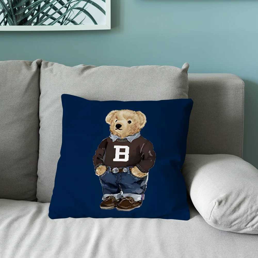 Luxury Cartoon Cool PPolo BBearS Case Soft Cushion Cases for Farmhouse Sofa Decor Home Decorations and Bedding Y250905