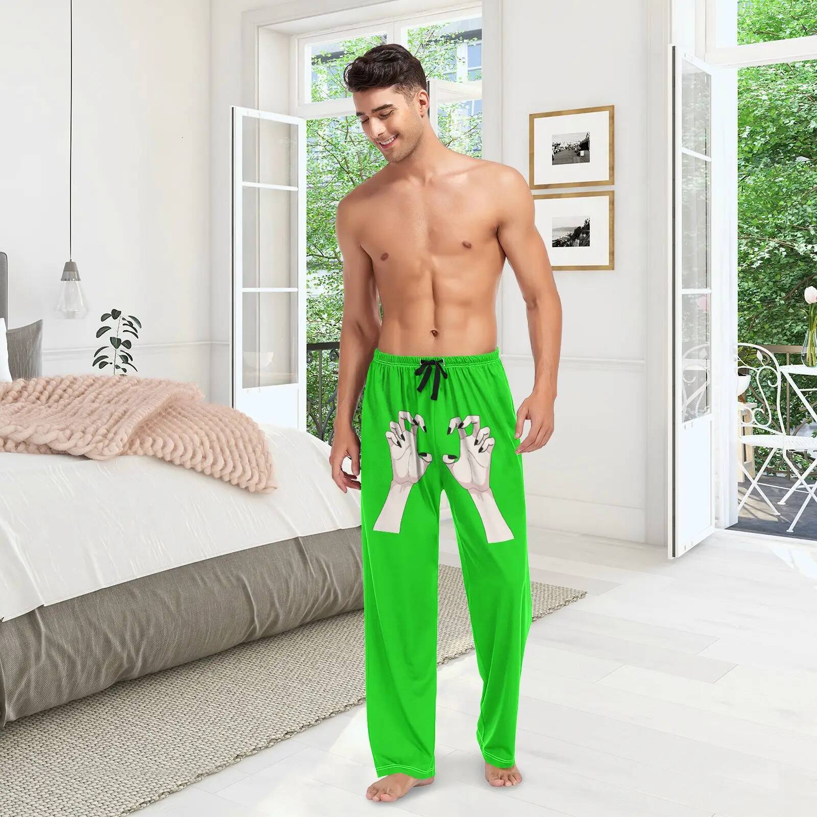 Winter Men's Modal Sleeping Pants Solid Sleep Trousers Mens Pamas Bottoms Soft Sleepwear Pyjama Homewear Spring autumn