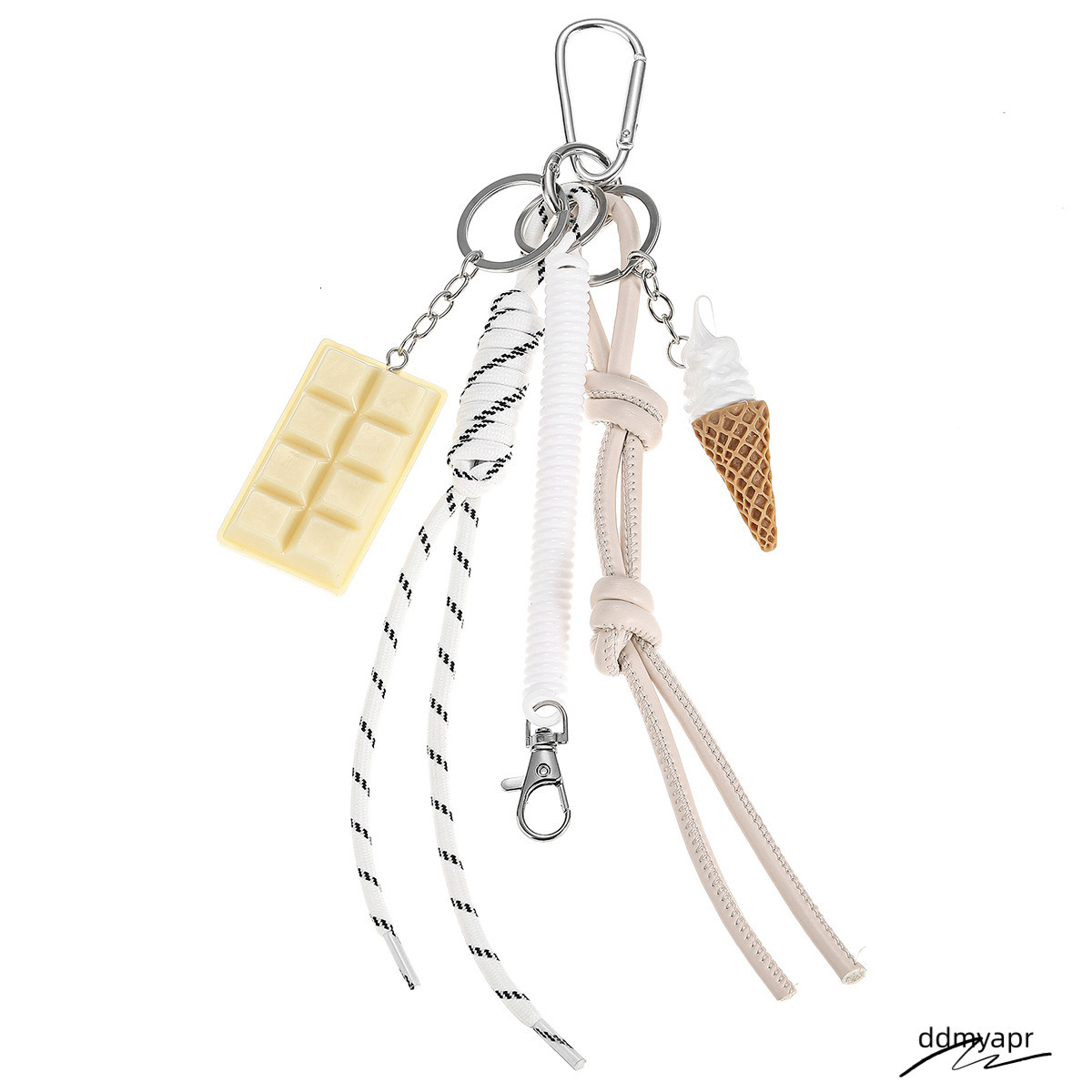 Keychains In Pink Cherry Bag Charm Braided Rope Woman ddmyday Fashionable For Bags Pendant Accessories Gift ddmyday ddmyday