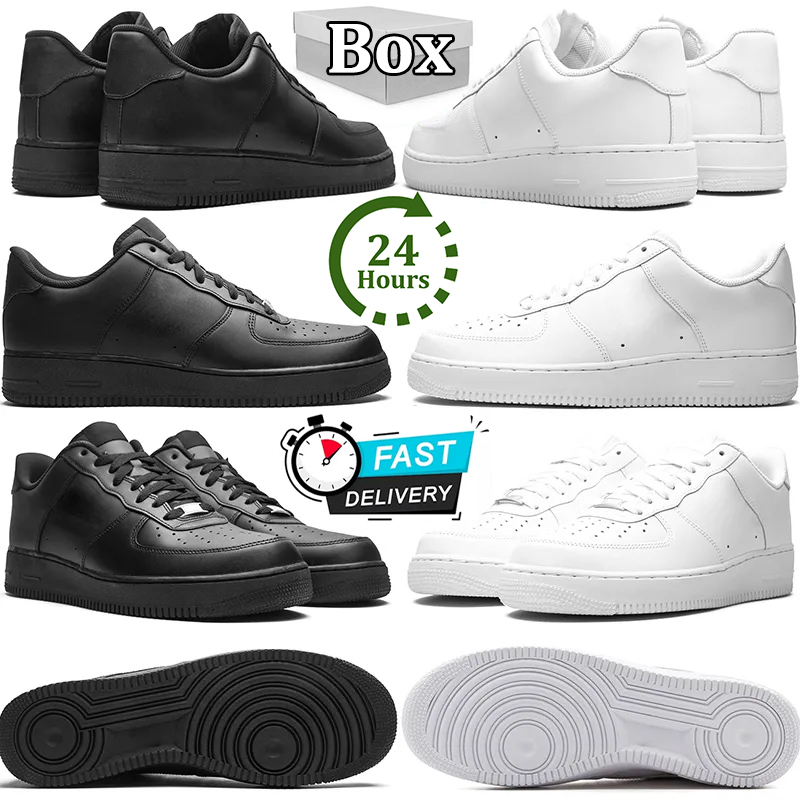 Designer Running Shoes For Mens Trainers Women Sneakers Classic Triple White Black Men Womens Outdoor Sports Platform Runners Tennis