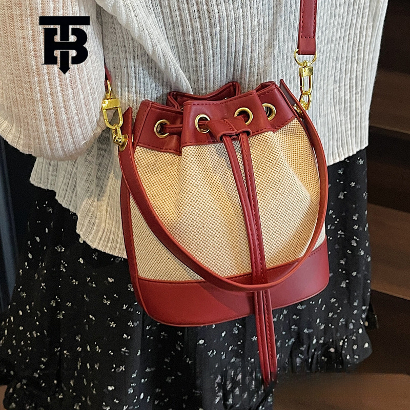 TB BHULAMTE Designer Bag Niche Design Bag For Luxury Bag Women 2025 New Summer Versatile Super Popular Crossbody Bag Korean Style Drawstring Mini Buck