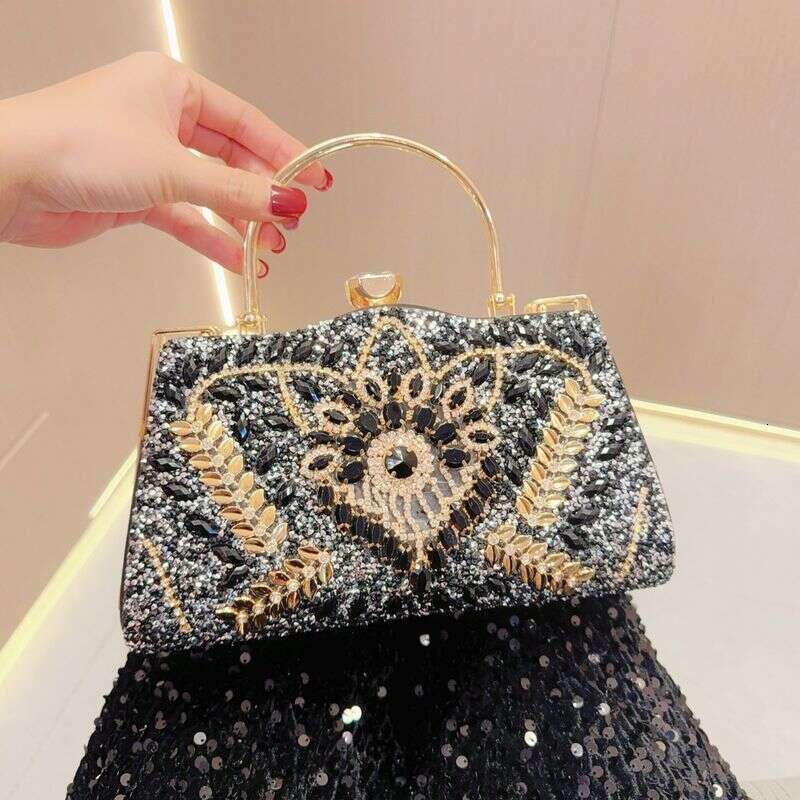 New Party Celebrity Set With Dia Women's Wedding Handheld One Shoulder Crossbody Banquet Bag