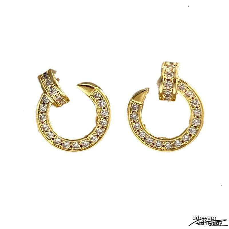 Dhcollections Stylish Hoop Earrings Dazzling Metal Round Shape Statement Jewelry For Women ddmyday