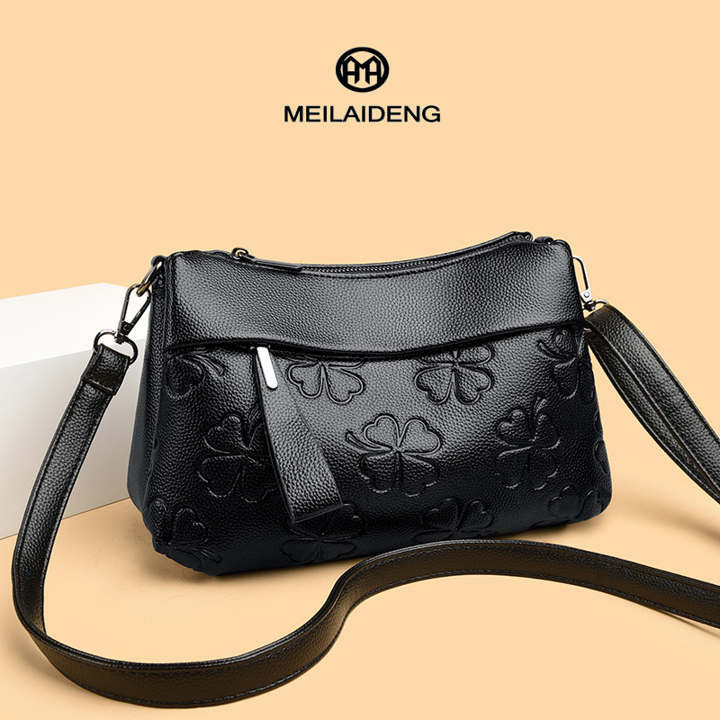 2025 Autumn New Style Fashionable Versatile And Simple Women's Small Shoulder Crossbody Middle-Aged Hanging Bag