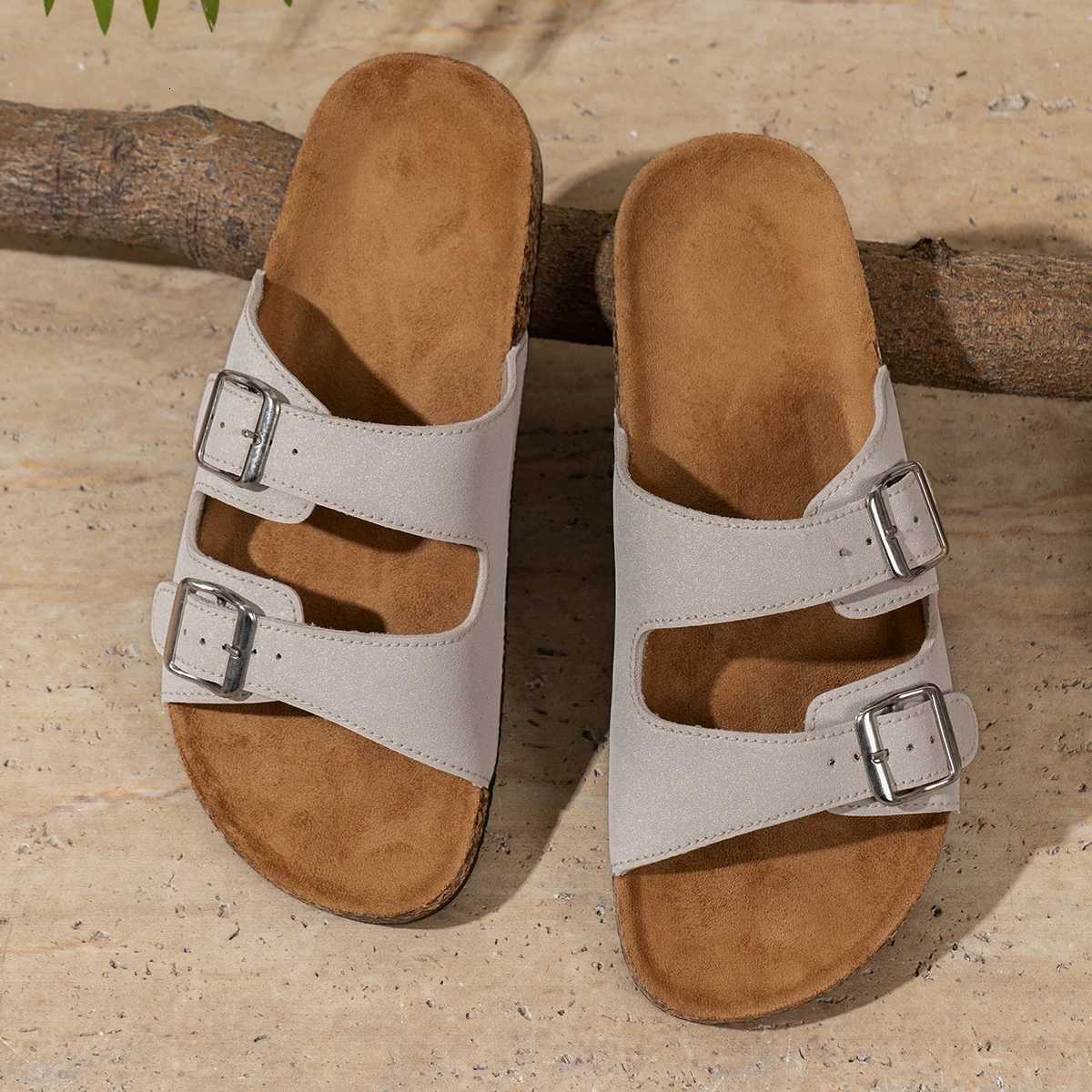 Mens Fashionable Slippers Waterproof NonSlip Thick Sole WearResistant Home Outdoor SlipOn Casual Sandals W250905