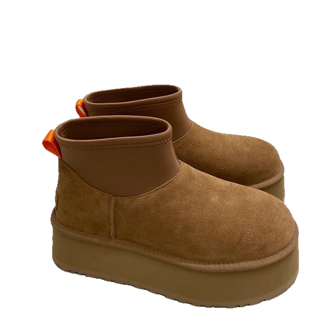 Women's thick-soled snow mini thickened and fleece pencil elastic stockings cotton shoes with 2025 new style winter casual ankle boots free shipp