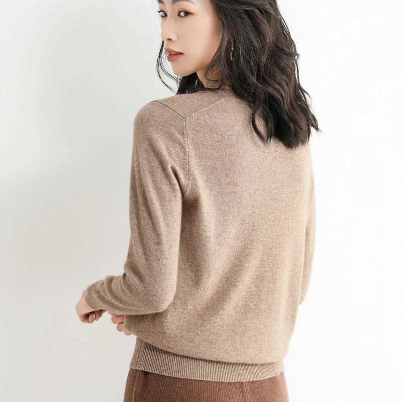 Winter Classic Style Cashmere Pullover Fashion Merino Wool Sweater Round Neck Long Sleeve Knitwear Soft Warm Basic Clothing Top Z250905