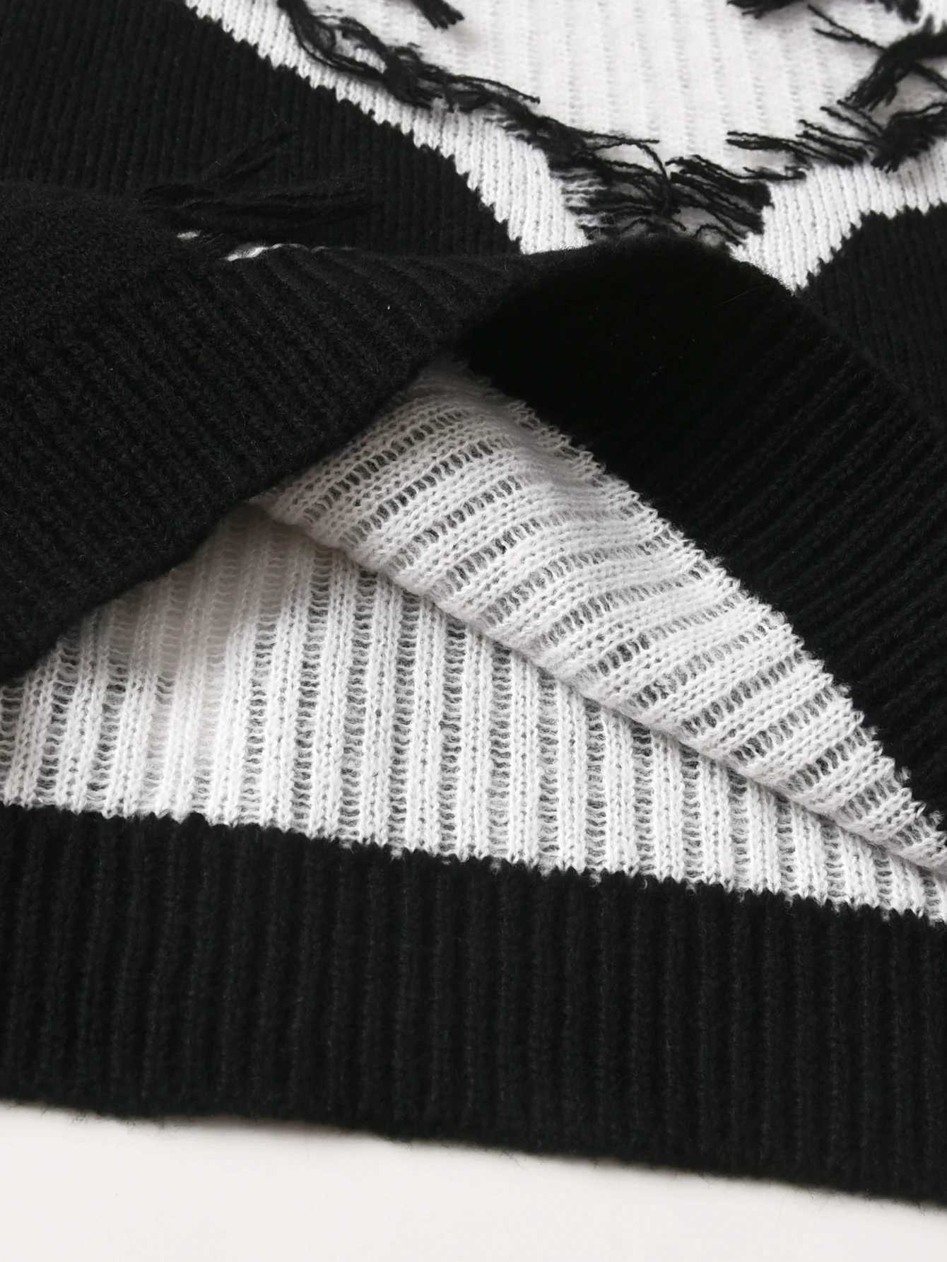 street style star sweater knitted pullover suitable for daily leisure in spring autumn and winter Z250905