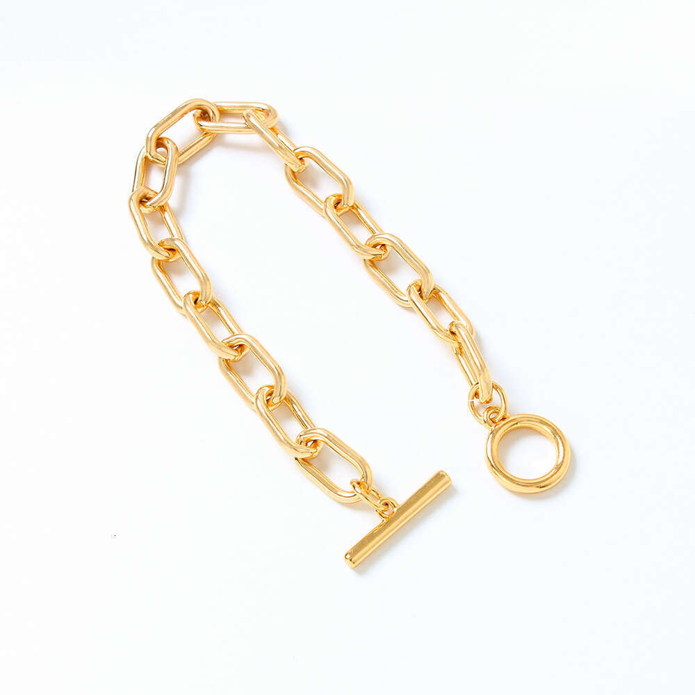 DH collections European - American Style Street - inspired Simple and Elegant Thick Chain Bracelet for Women