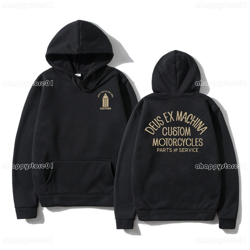 Deus Ex Machina Hoodie Designer Hoodie Luxury Fashion Trendy Oversized High Quality Drop Hoodie Design Skull Graphic Long Sleeves Unisex Comfort Fit Hoodie 8C0