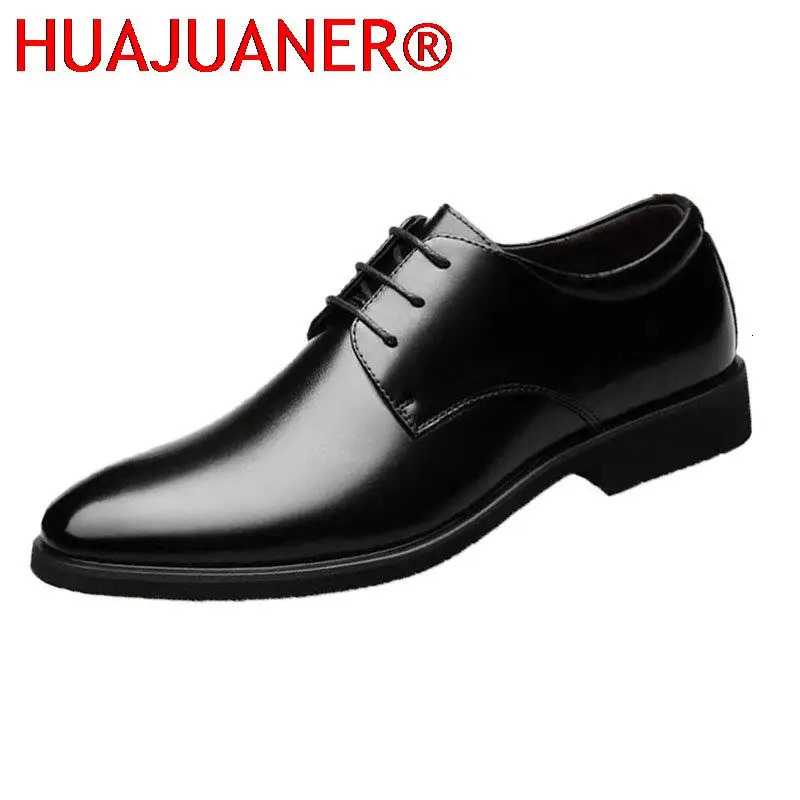 Leather Shoes Mens Breathable Black Soft Leather Soft Bottom Spring And Autumn Man Mens Business Formal Wear Casual Shoes 250903