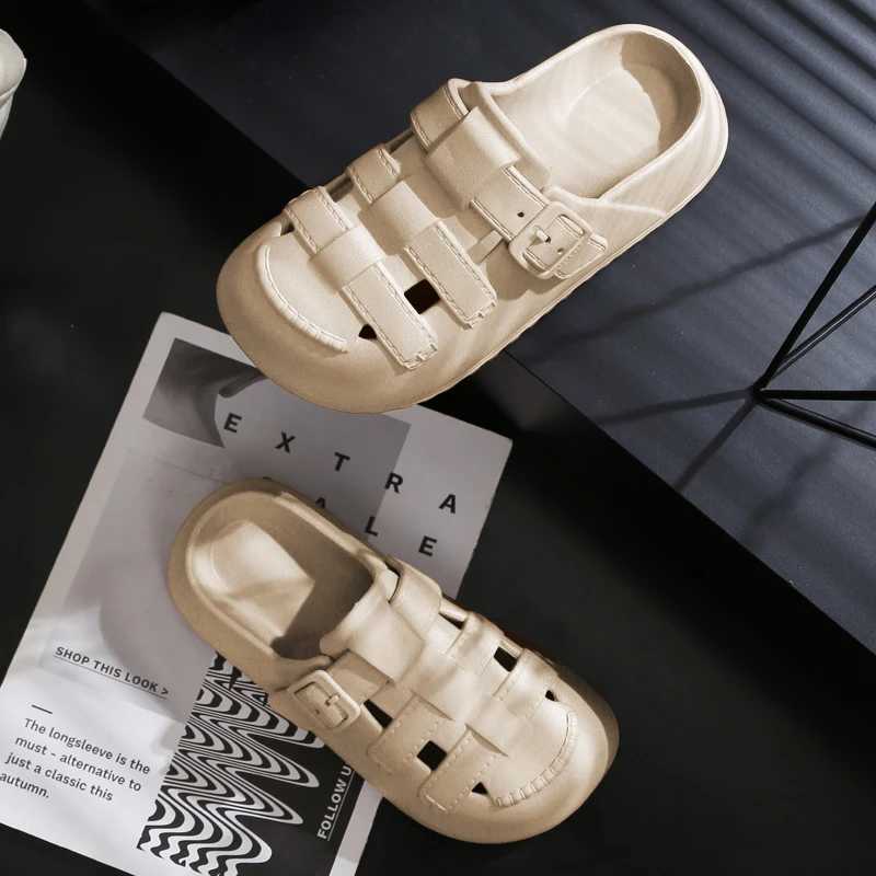 Womens Classy Outer Wear Clogs Womens New Popular ThickSoled Summer Slippers Womens Shoes for Outer Wear NonSlip for Home Use W250905