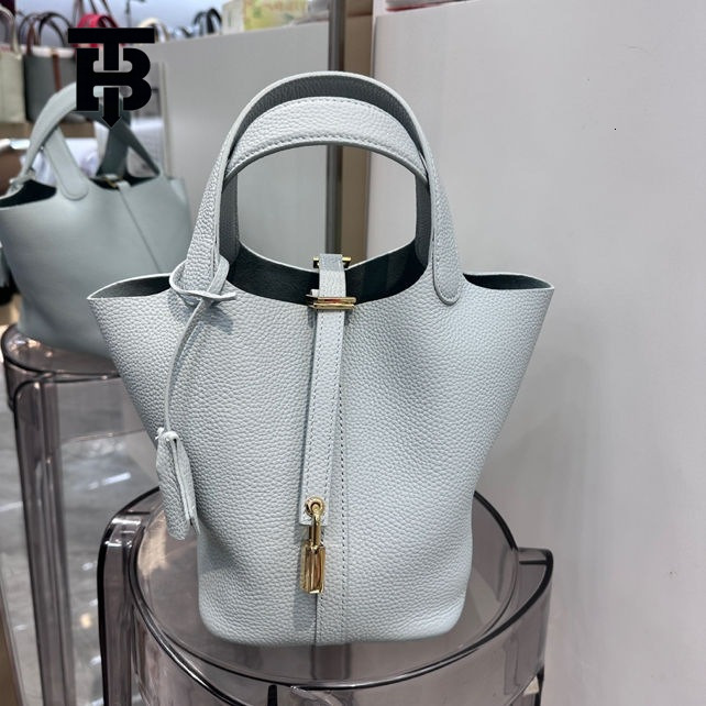 TB BHULAMTE Designer Bag 2025 New Bucket Bag Tote Bag Genuine Leather Handbag Mommy Bag Bride Luxury Bag Wedding Bag High-end Feel