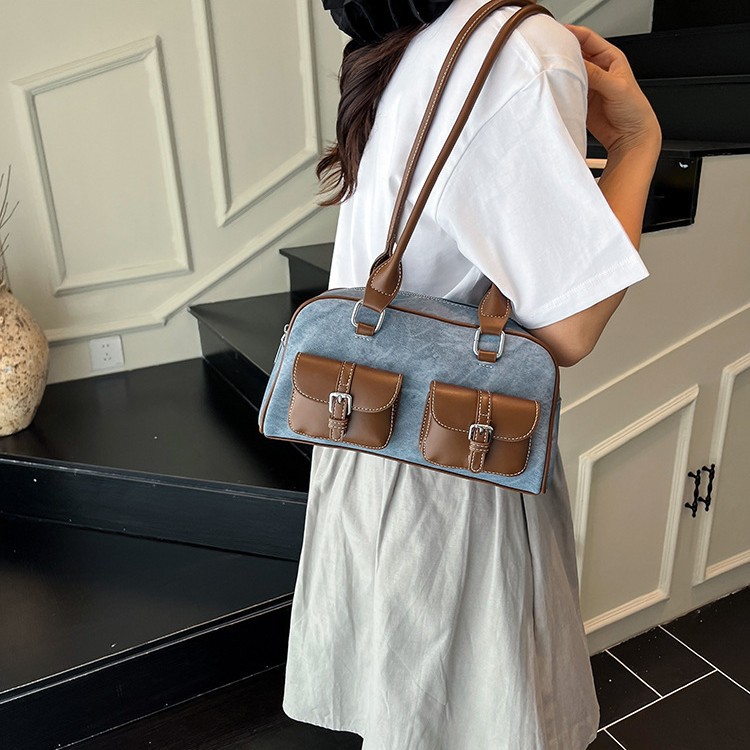 Shoulder Bags 2025 Free shipping designer bags for womens Shoulder bags white brown black New versatile and fashionable teddy bear graffiti tote bag