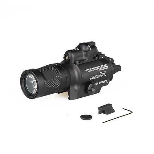X400V Flashlight with Red Laser Sight For Handguns Long Guns M1913 Picatinny Rails HK150083XJ250905