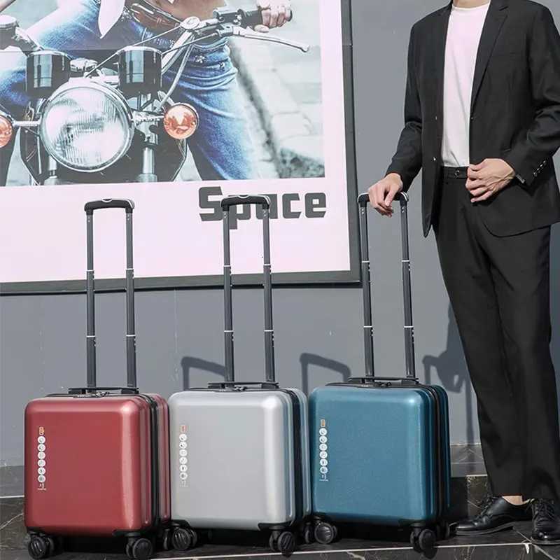 Business Luggage Can Board 20 Free consignment Advanced Suitcase Zipper Female Travel Box Computer Compartment Password Lock Z250905