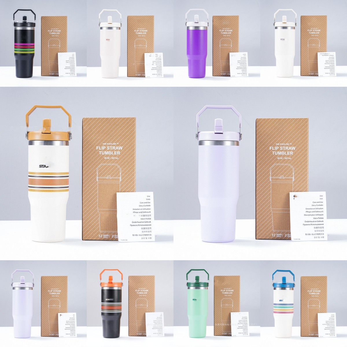 30oz Water Bottle Car Coffee Cup Portable Stainless Steel Insulated Ice Dominator Handheld Thermos with Printing Camping cup