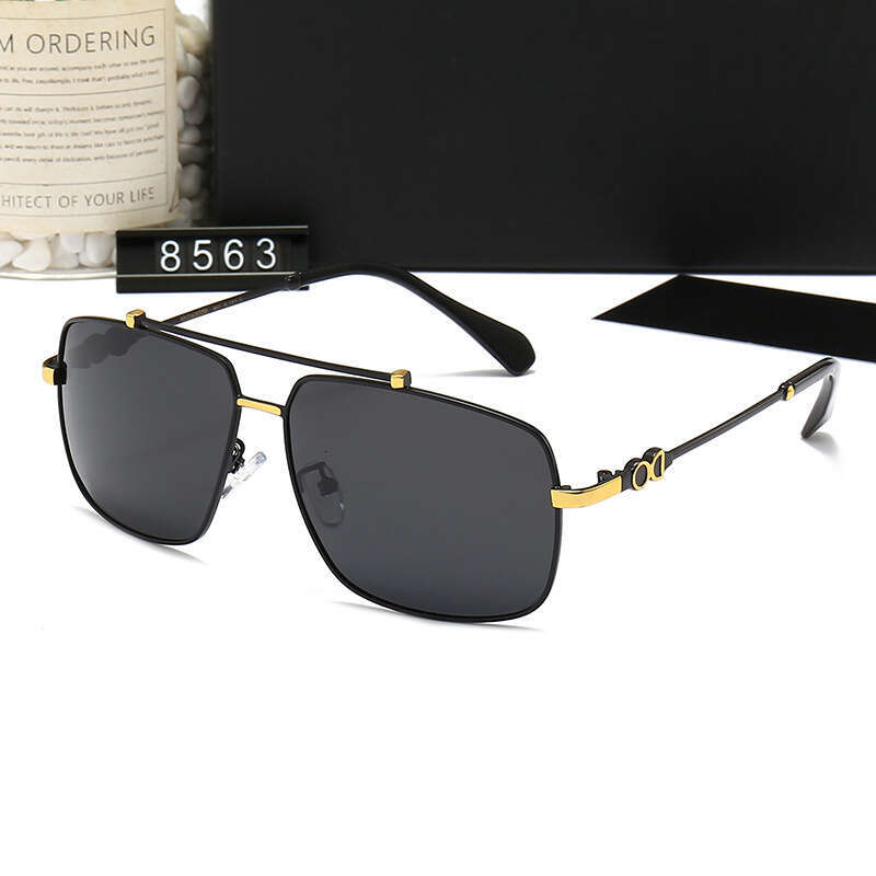 New Men's and Women's Metal Square Fashion Trendy Driving Travel Leisure Sunglasses 8563 f7f