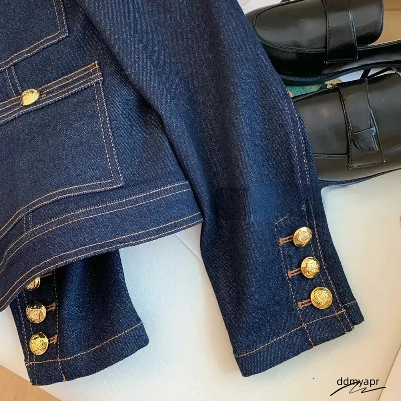 2024 Denim Jackets For Women Spring Buttons Vintage Chaquetas Korean Fashion Blue Ddmydec Chic Ropa De Mujer Jeans Bomber Outwear Top 240820 Ddmydec D