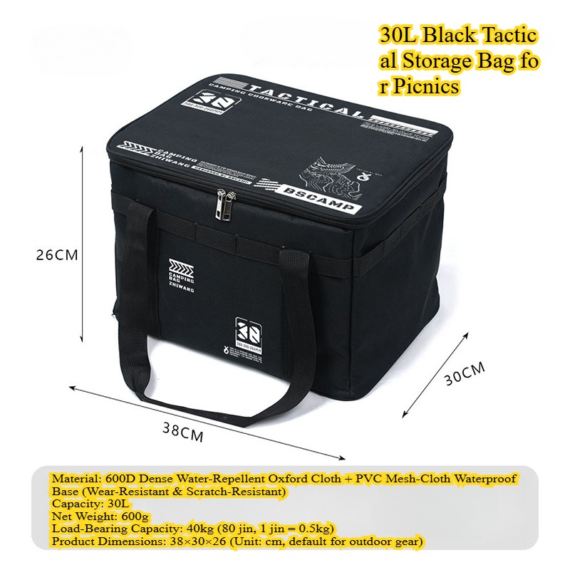 Durable Tactical Tent Accessory: Multi-Purpose Foldable Pack for Cooking Utensils and More