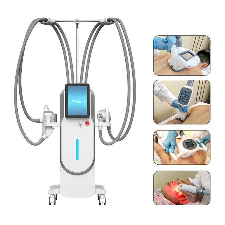 4 in 1 Vacuum Roller RF Cavitation V Sculpt Body Contouring Slimming Machine for Cellulite Reduction Skin Rejuvenation Firming Massager Machine